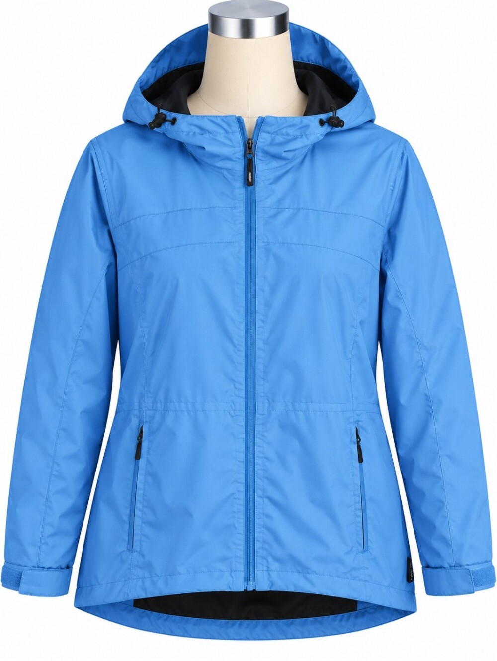 NWT Pacific Trail Women L Blue Hooded Jacket Coat Warm Fleece Lined Winter Wear